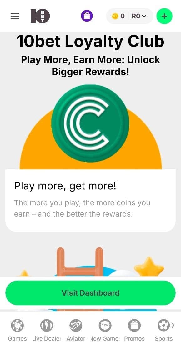 10Bet VIP Club & Loyalty Program 