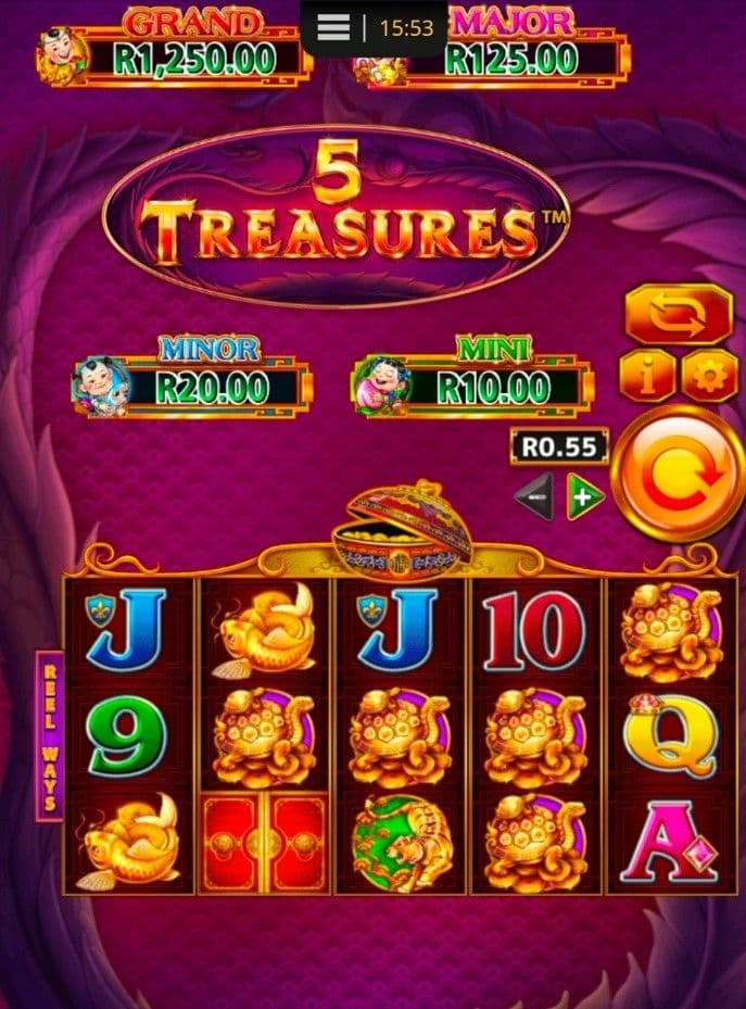 5 Treasures Mobile Experience