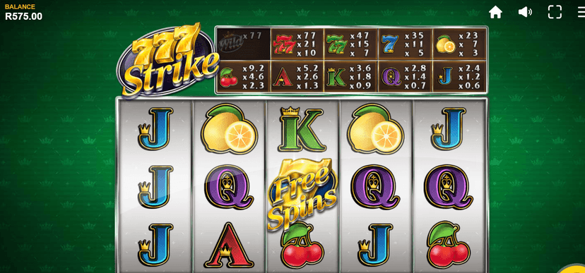 777 Strike slot demo 