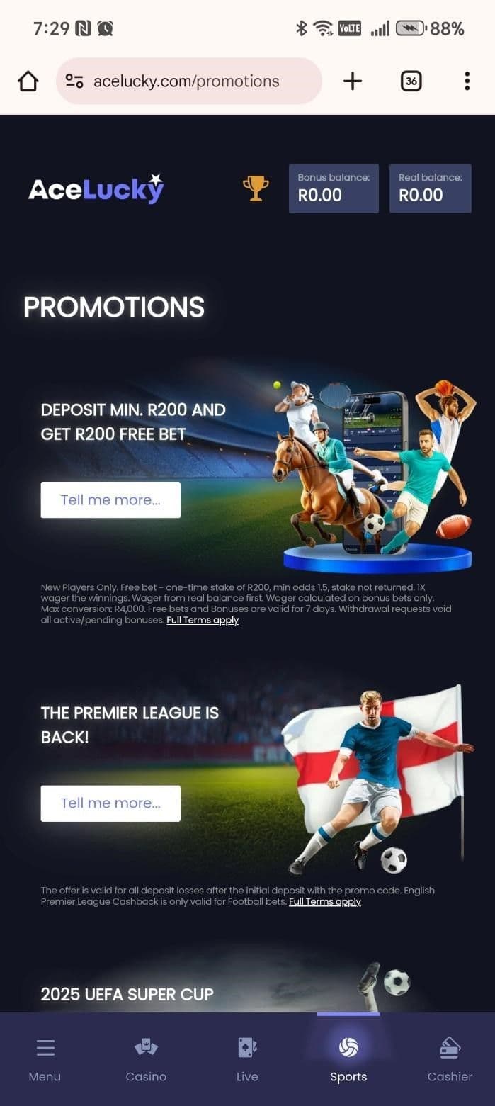 Ace Lucky Casino Bonuses & Promotions 