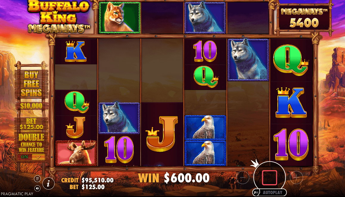 All wins pay out from left to right on adjacent reels