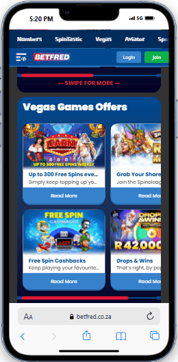 Betfred Vegas Games Offers 