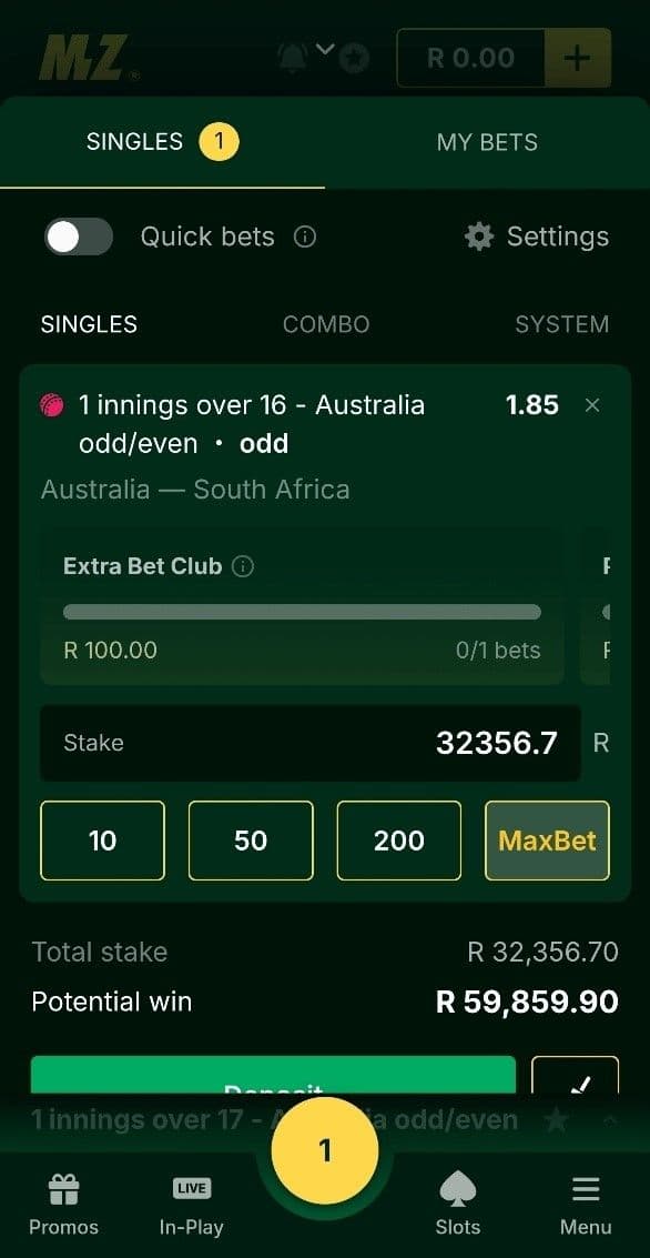 Betting Limits & High-Mzansibet Wagering