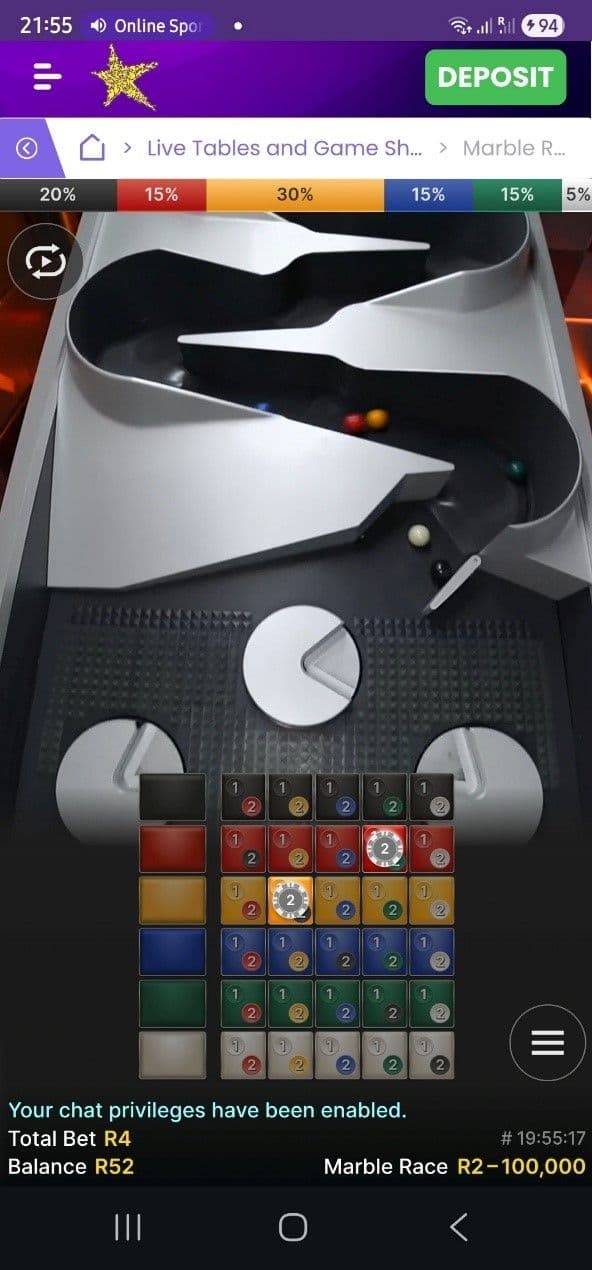 Betting Options & Payout Logic 