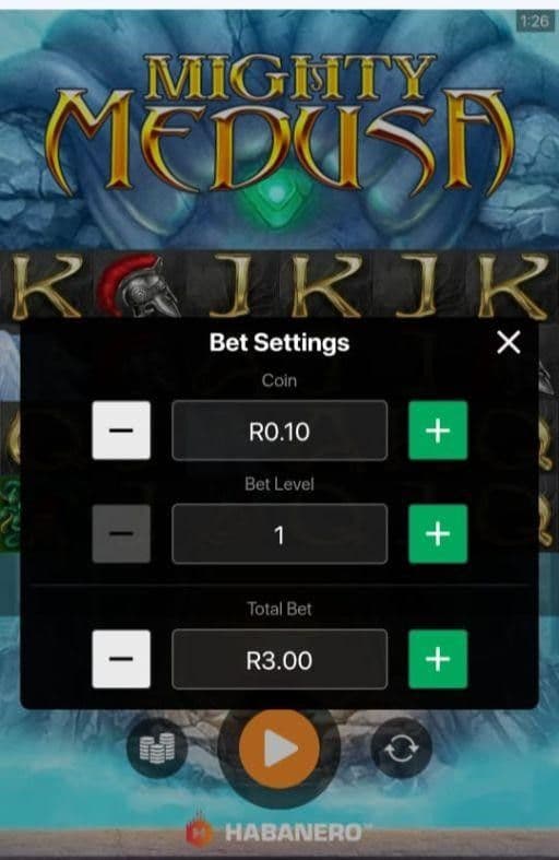 Betting Range Mighty Medusa