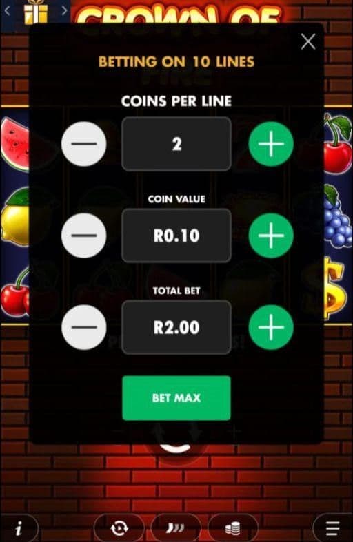 Betting Range crown of fire