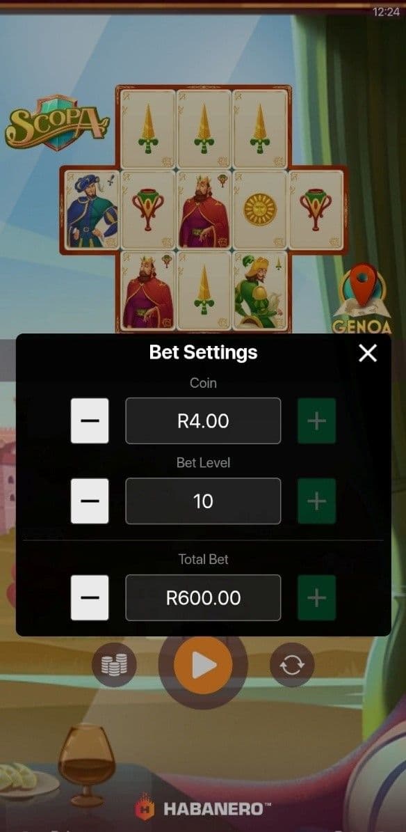 Betting Range scopa