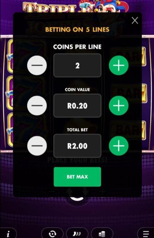 Betting Range triple jokers