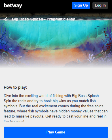 Big Bass Splash Demo Version and Free Play
