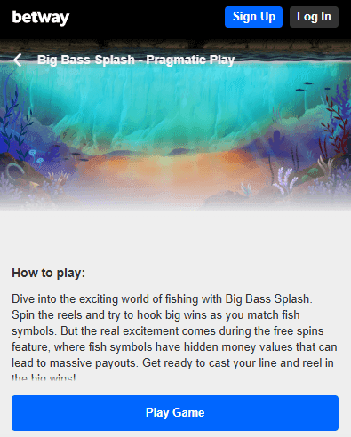 Big Bass Splash Demo Version and Free Play