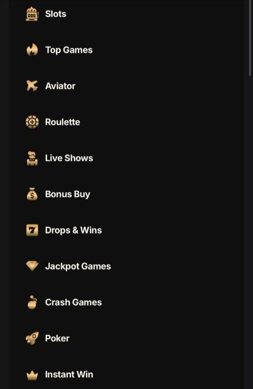 Casino Game Selection pantherbet