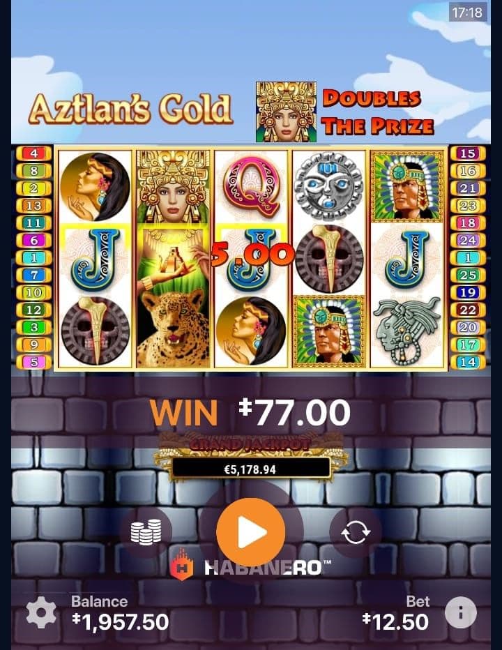 Check wins as you play.