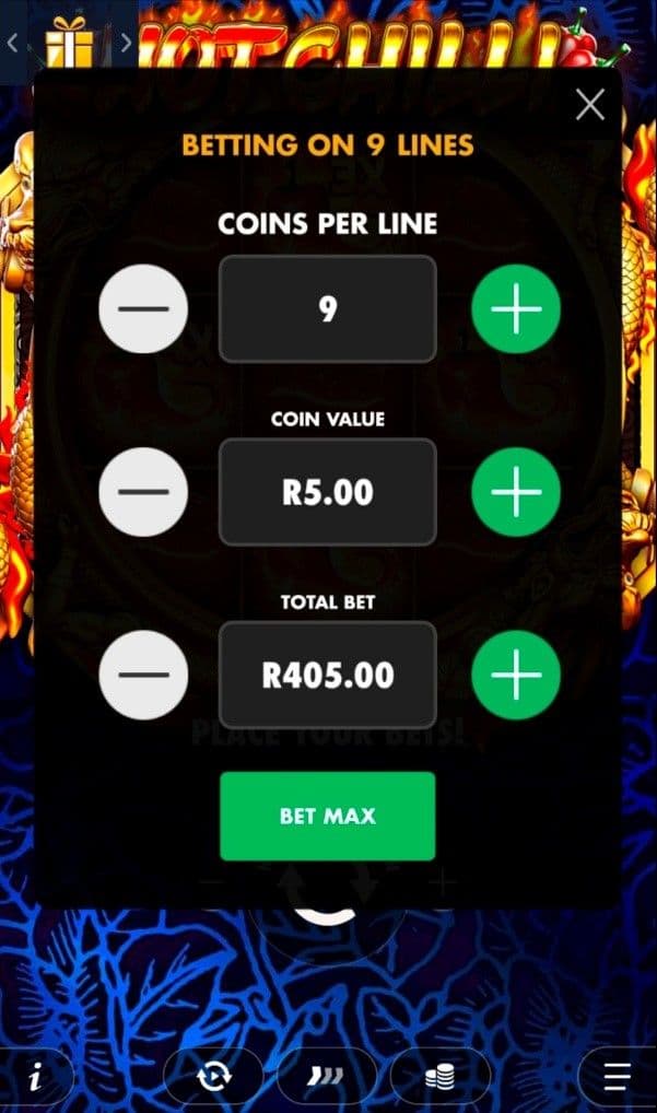 Choose a casino hot chilli slot