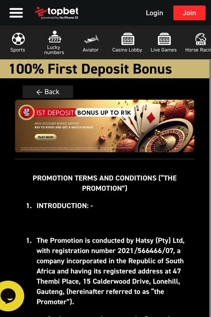 Claim a Topbet Bonus 