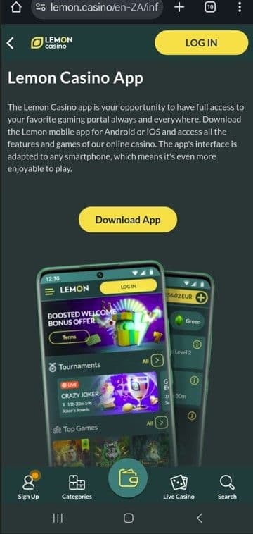 Click the Download App Button.jpg