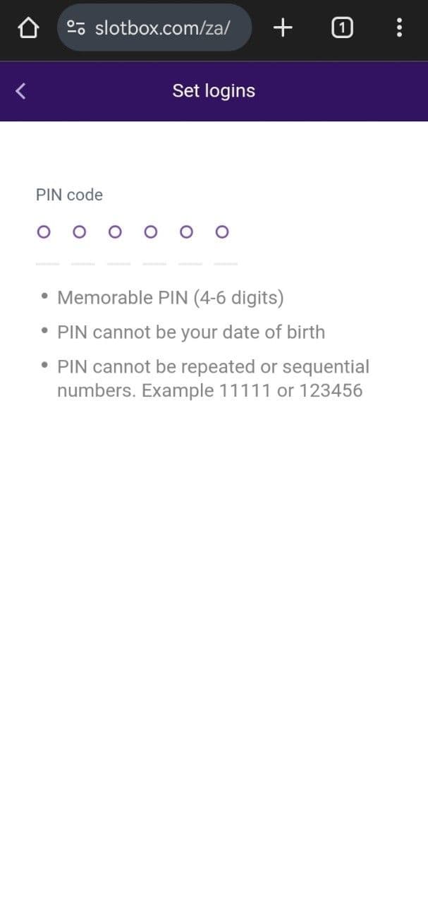 Create a strong password and opt into marketing 