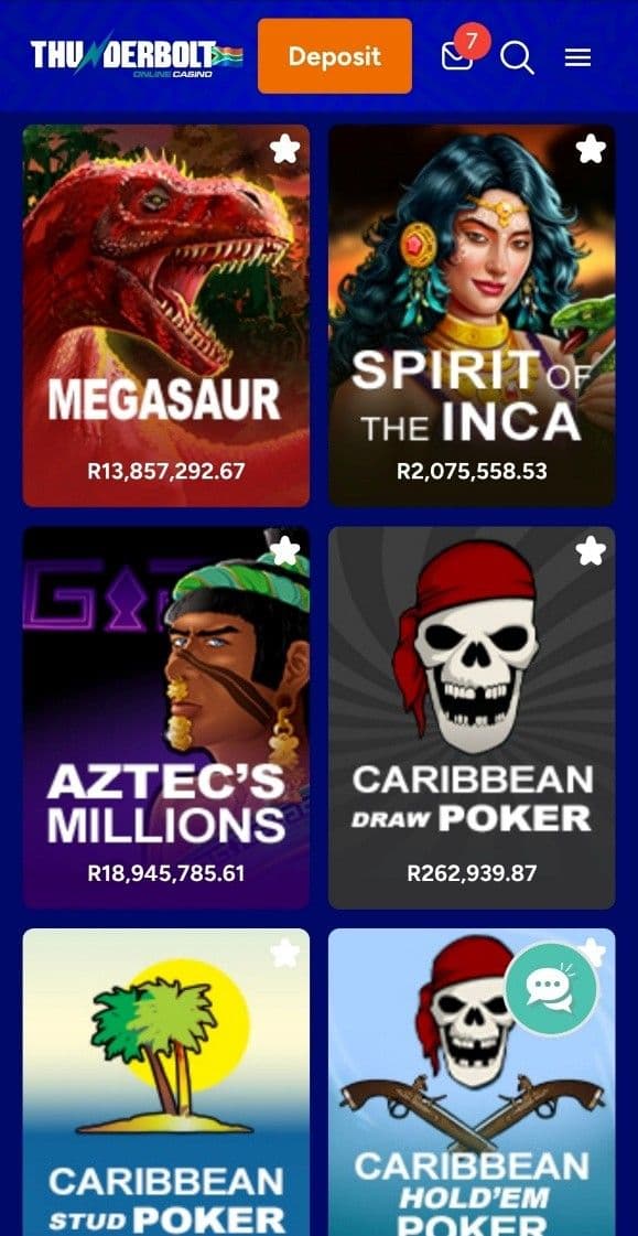 Deposit Guide at Thunderbolt Casino