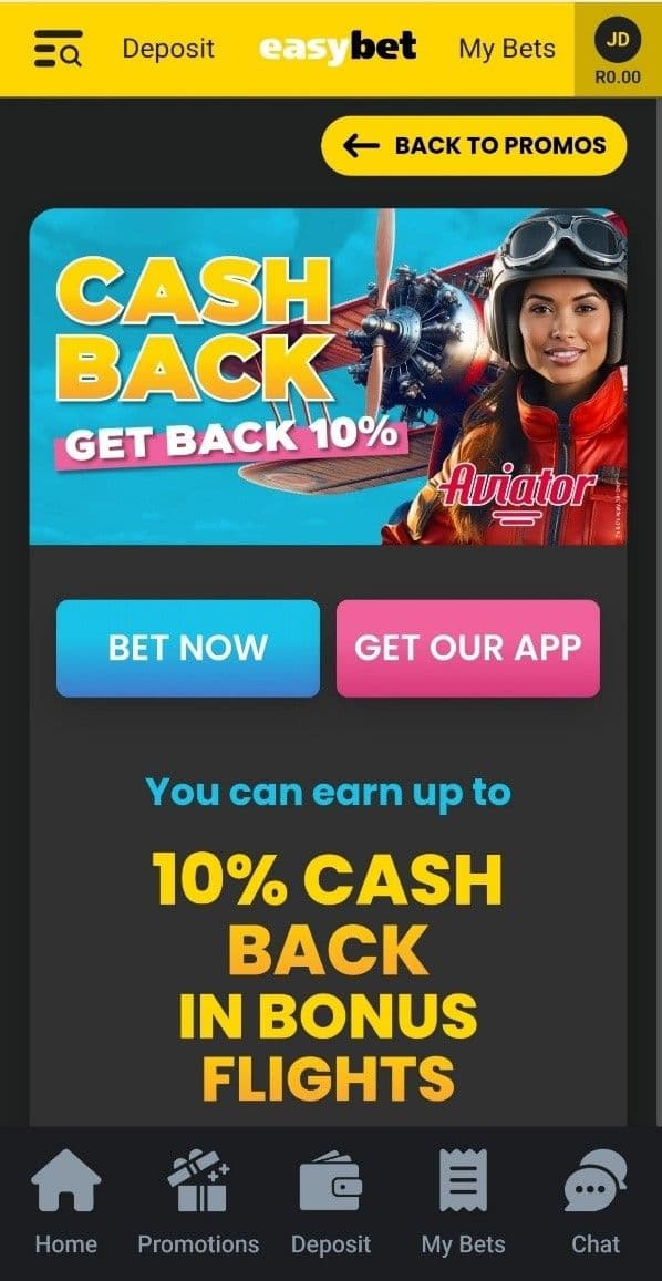 Easybet Aviator Cashback