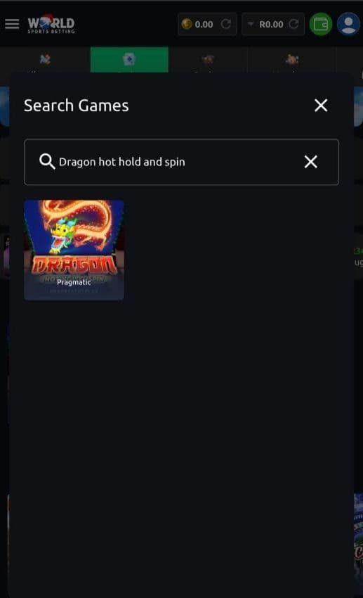 Find Dragon Hot Hold and Spin in the slots lobby