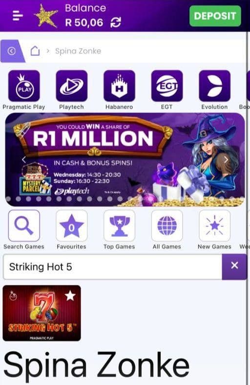 Find Striking Hot 5 in the platform’s Pragmatic Play 