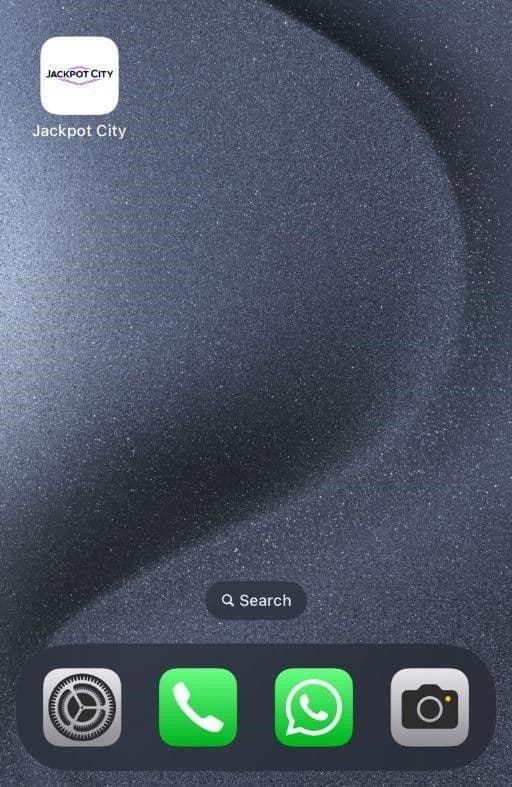 Find the app on your home page