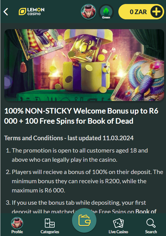 First and Second Deposit Match Bonus