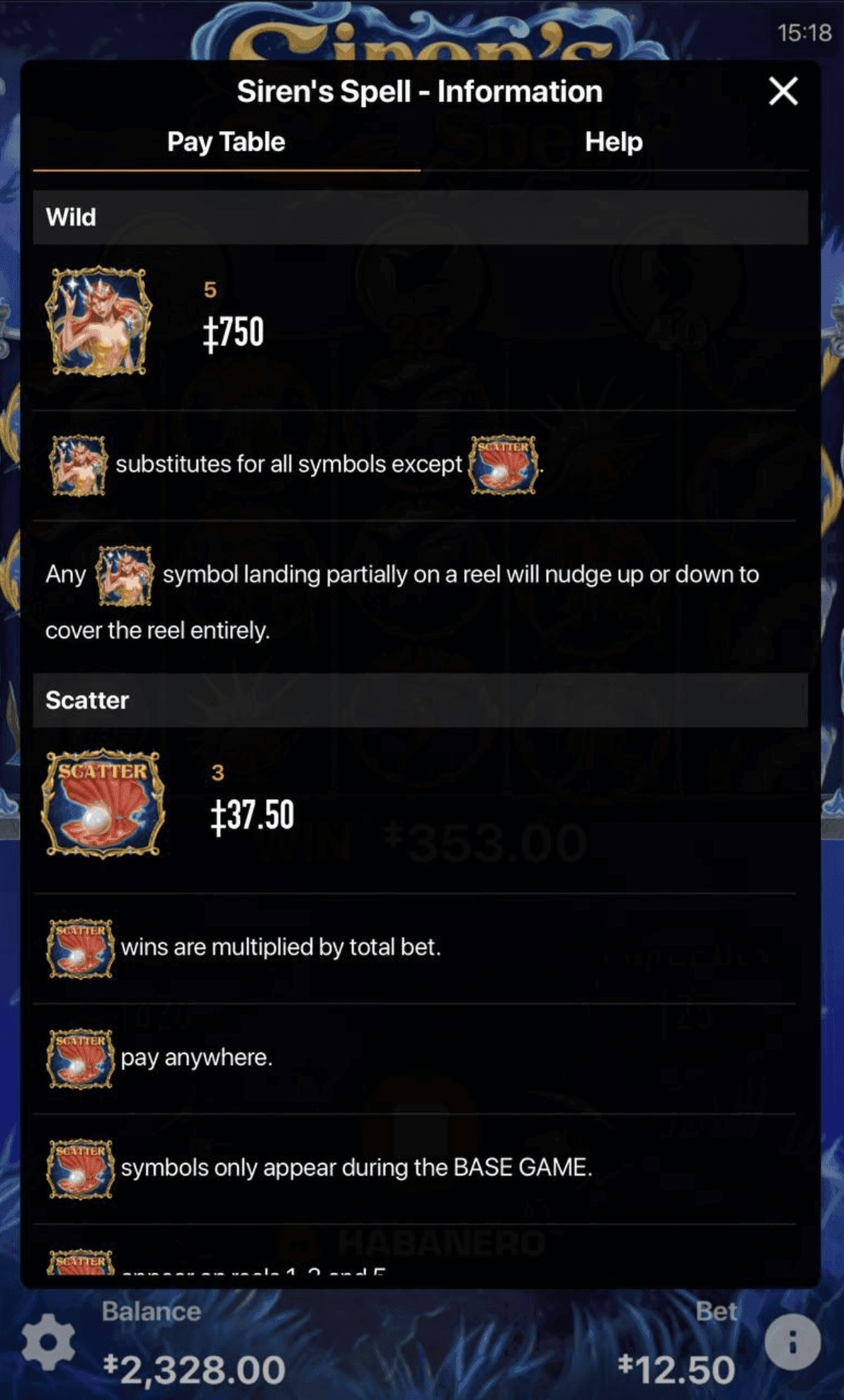 Game Symbols and Payouts