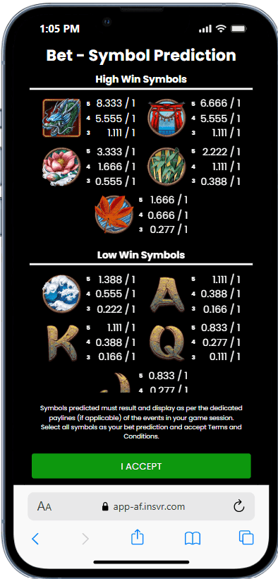 Game Symbols and Payouts Koi gate slot