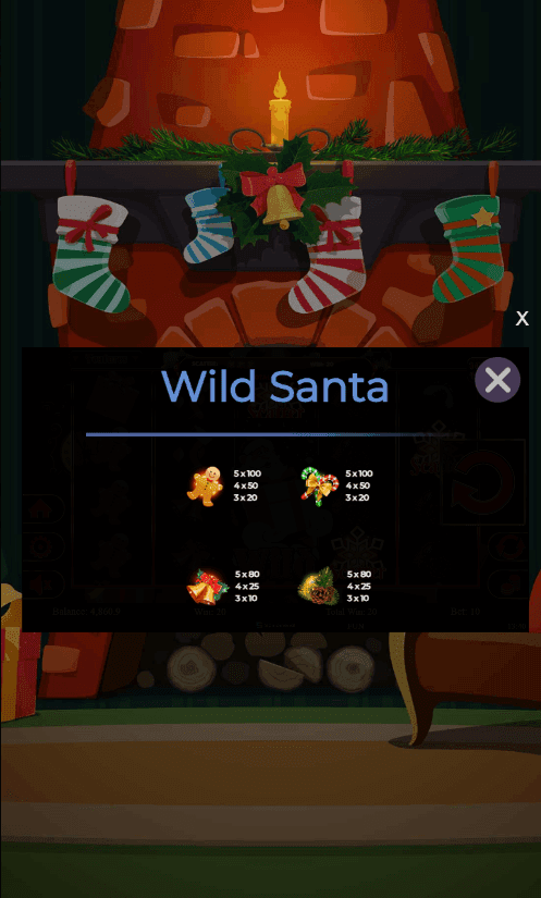 Game Symbols and Payouts wild santa