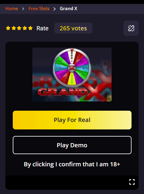 Grandx Demo Version and Free Play