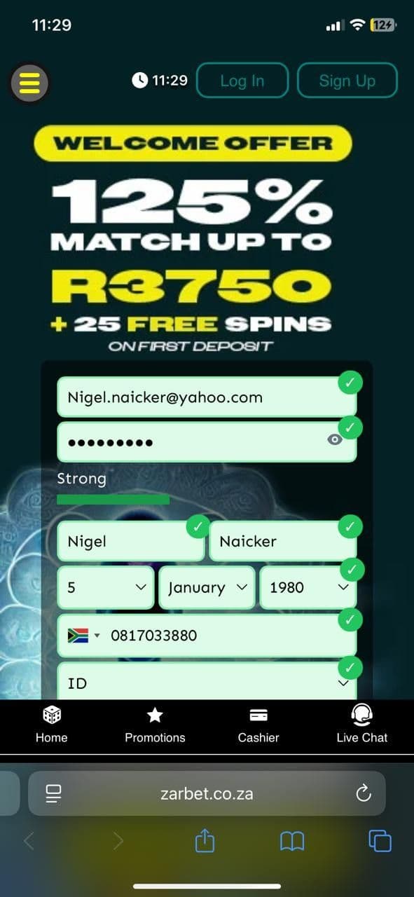 ZARbet Deposit Guide