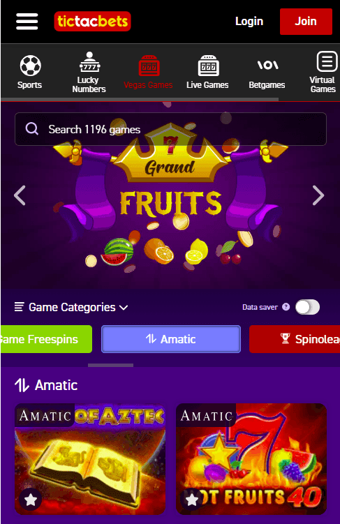 Head over to TicTacBets' slots lobby