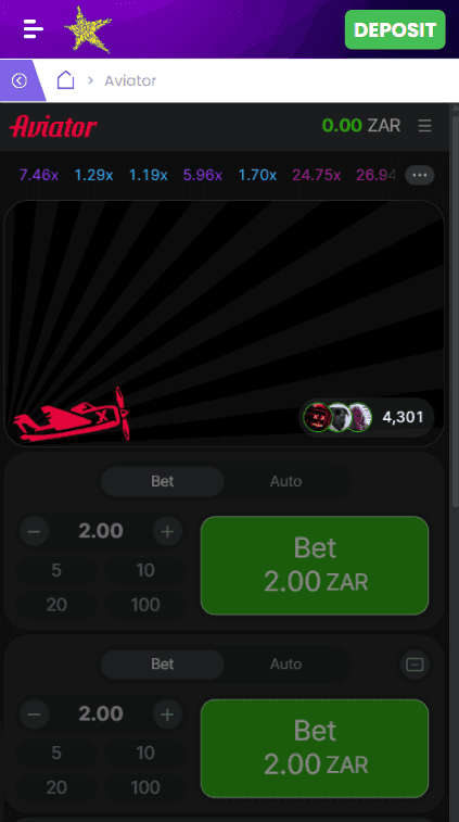 Hollywoodbets Aviator Game