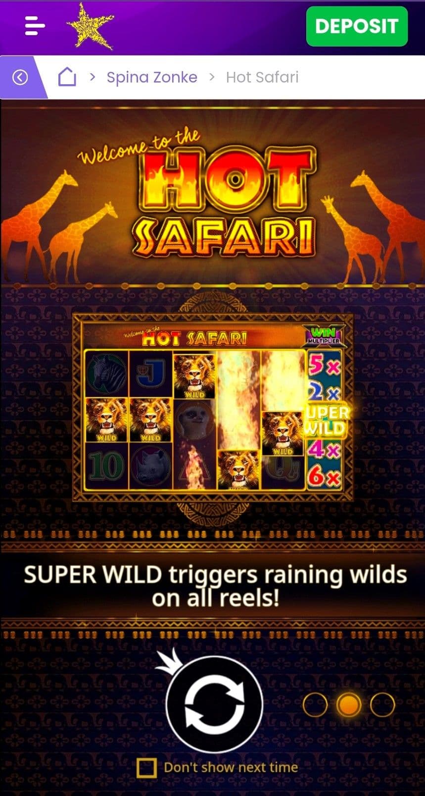 Hot Safari Mobile Experience