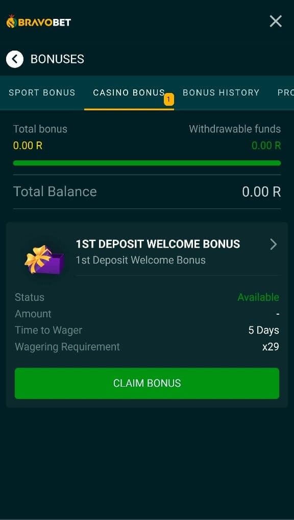 If you are interested in claiming the welcome bonus