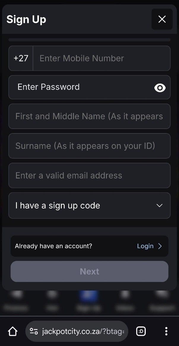 Jackpot City Casino Registration Guide