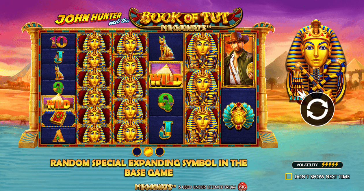 John Hunter and the Book of Tut Megaways..