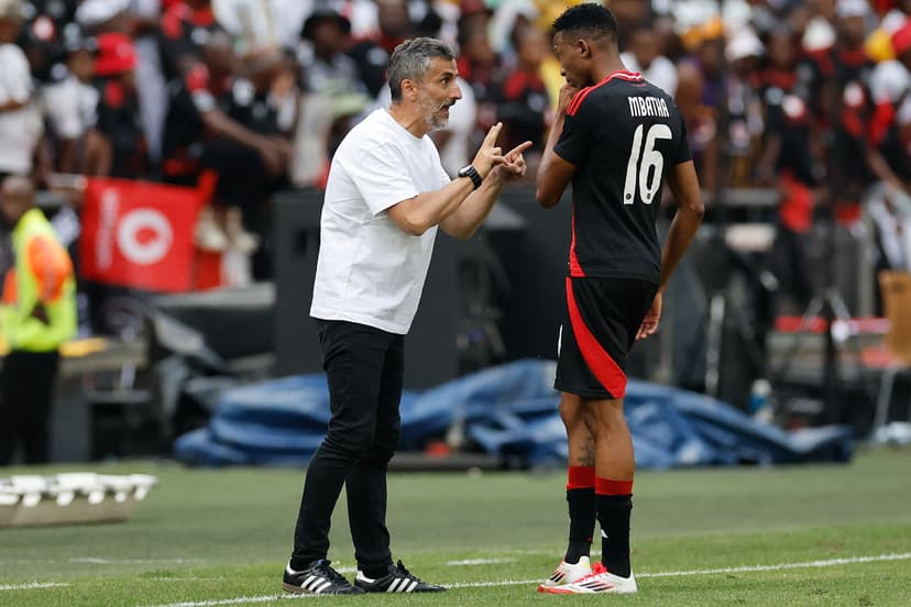 Jose Riviero speaks to Thalente Mbatha 