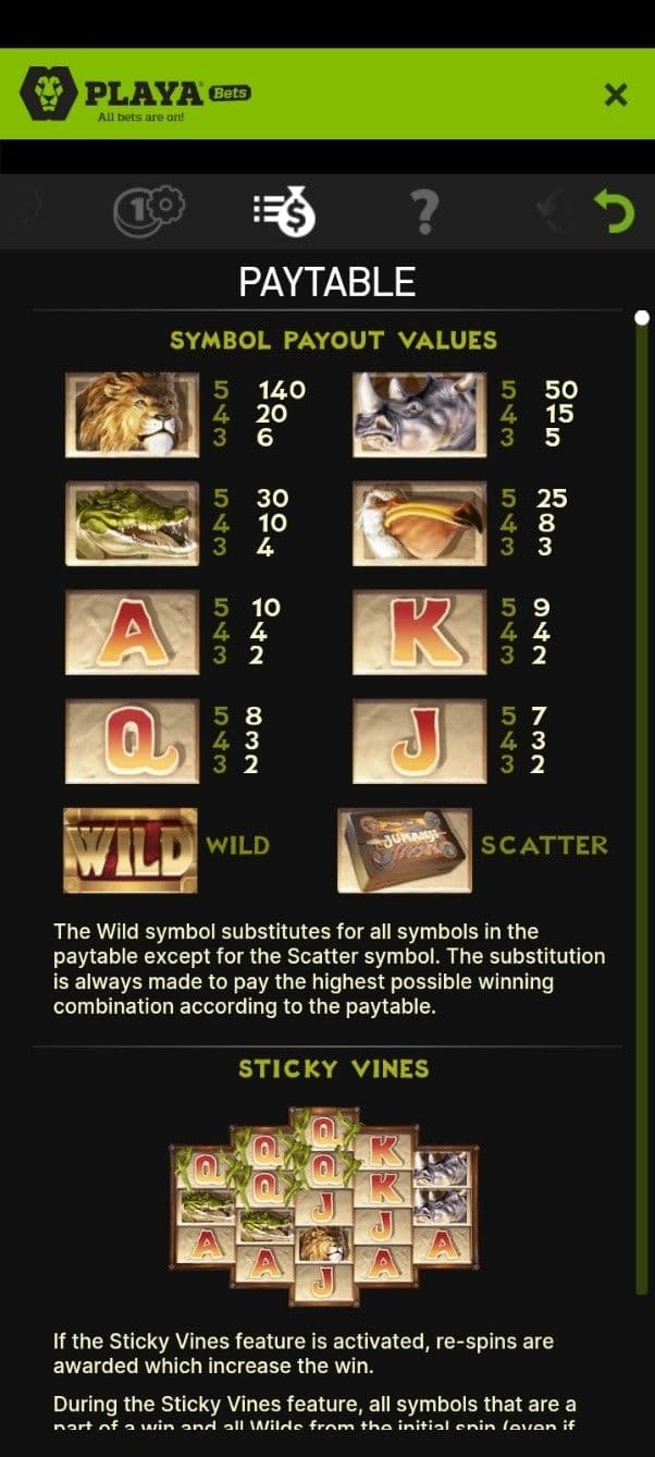 Jumanji Regular Symbols