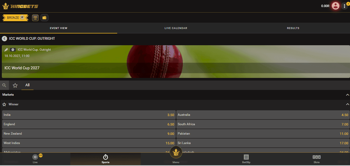 Kingbets Sports Betting Odds 