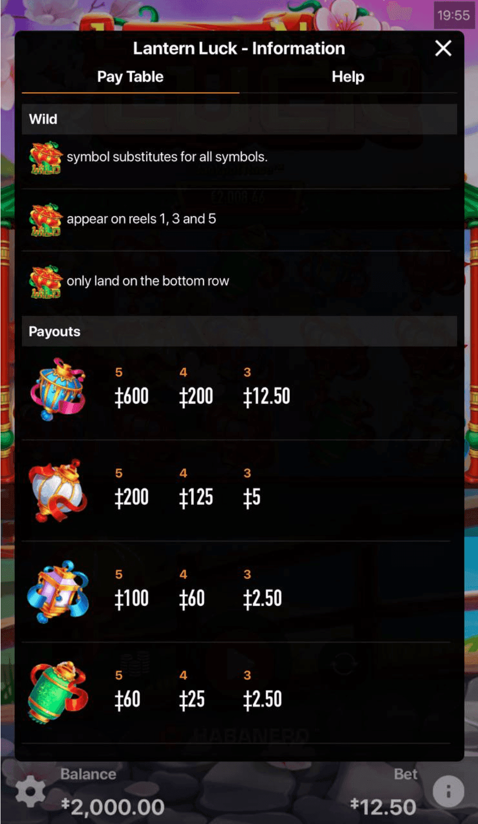Game Symbols and Payouts