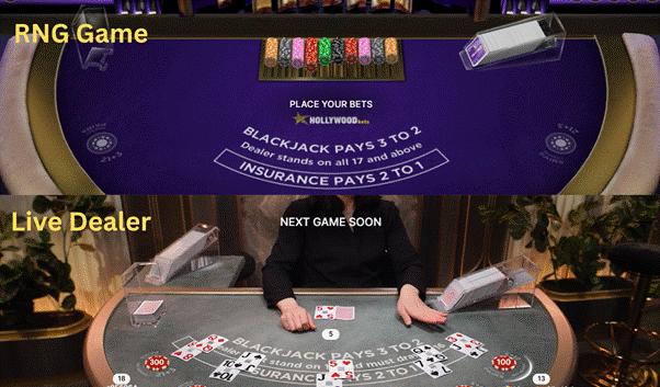 Live Dealer vs RNG Games
