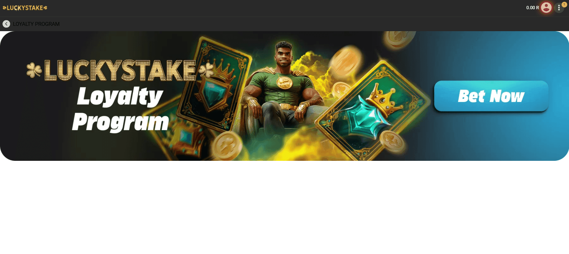 Lucky Stake Loyalty Program 