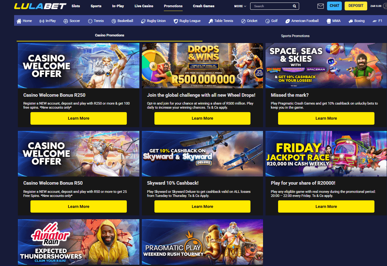 Lulabet Casino Promotions  
