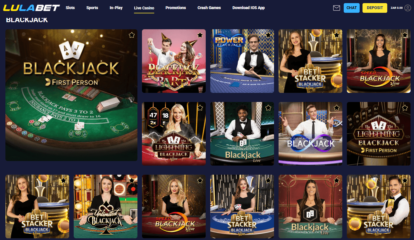 Lulabet Live Casino