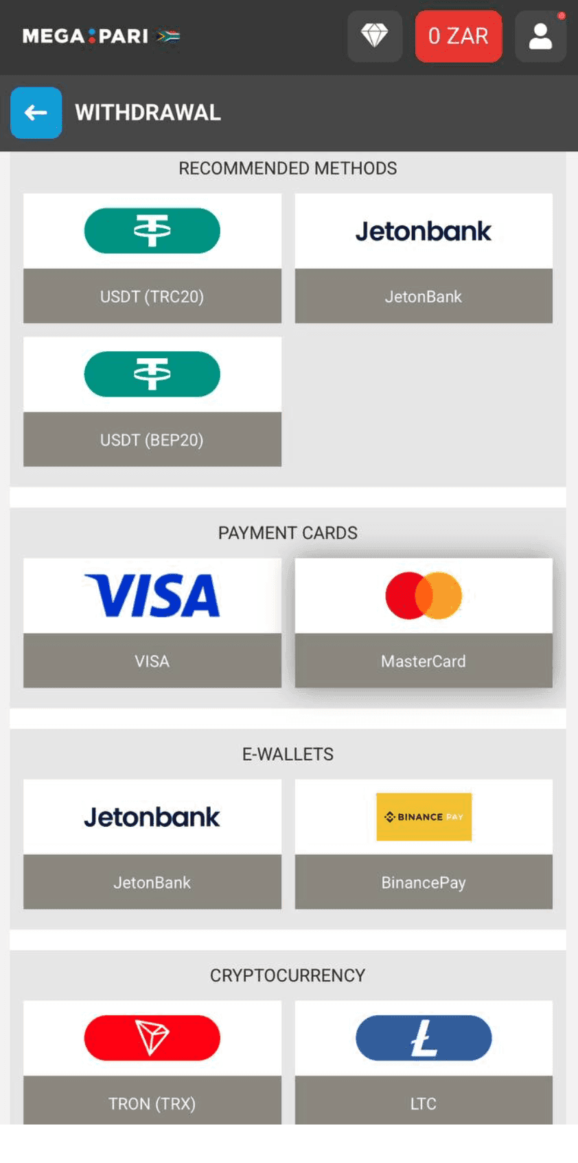 Megapari Withdrawal Methods in South Africa.png