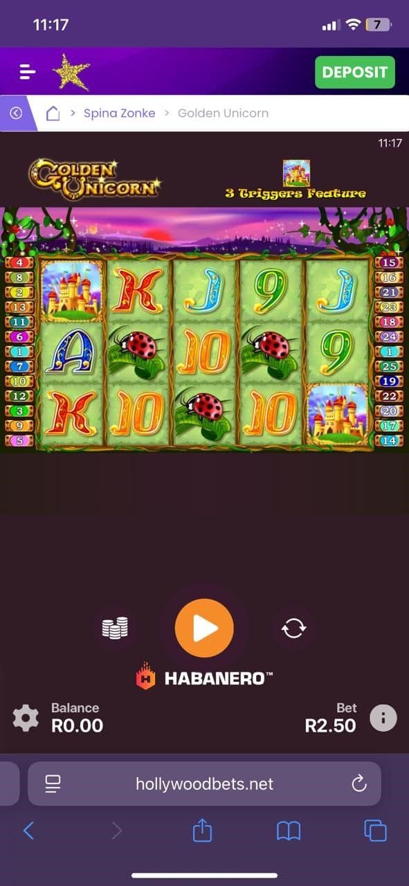 Mobile Play Experience golden unicorn