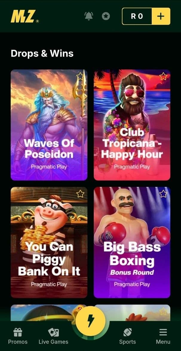 Mzansibet Slots