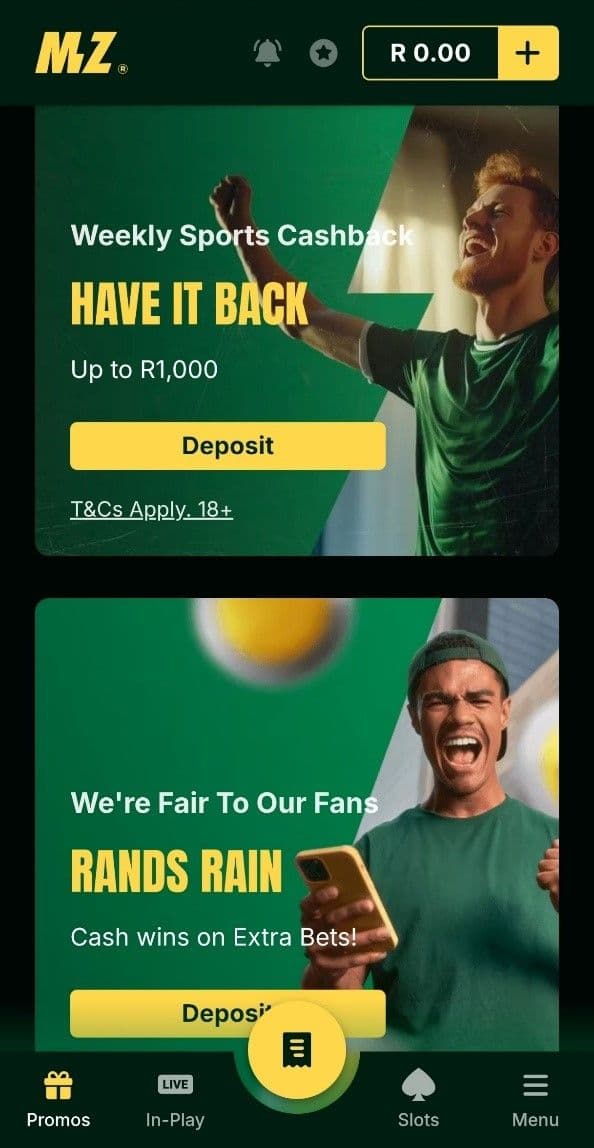 Mzansibet Sports Betting Promotions 