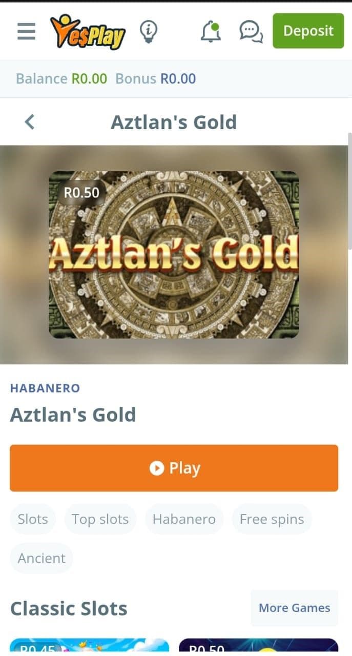 Navigate the slots lobby 